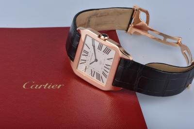 Montre Cartier Santos-Dumont or rose 18 carats 2