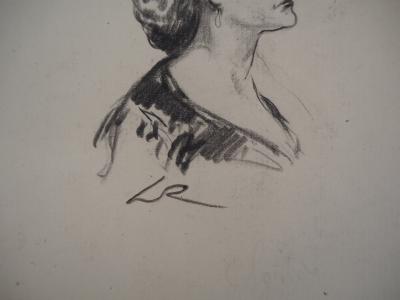 Alméry LOBEL-RICHE : Femme au chignon - Dessin original signé 2
