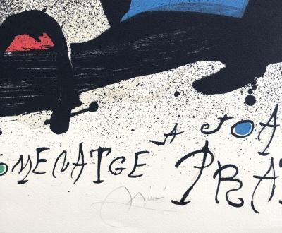 Joan MIRO - Homenatge a Joan Prats, 1972 - Lithographie originale signée au crayon 2