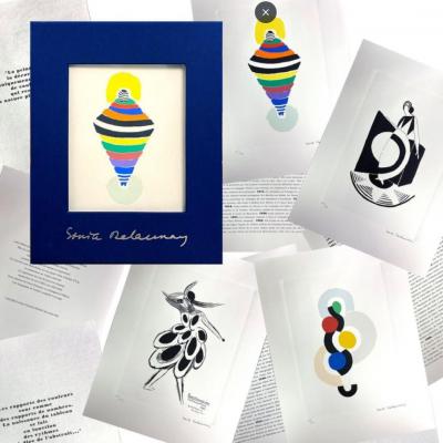 Sonia DELAUNAY (d’après) - Coffret de 4 lithographies II - Edition Artcurial 1994 2