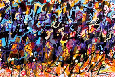 Richard SAINT-AMANS - Calligraff 6, 2019 - Sérigraphie signée et numérotée 2