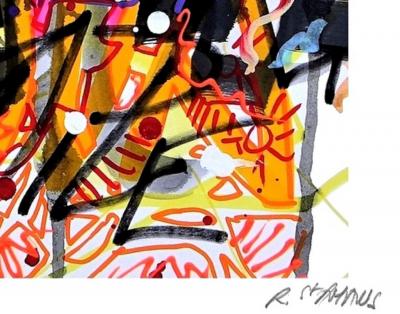 Richard SAINT-AMANS - Calligraff 6, 2019 - Sérigraphie signée et numérotée 2
