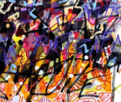 Richard SAINT-AMANS - Calligraff 6, 2019 - Sérigraphie signée et numérotée 2