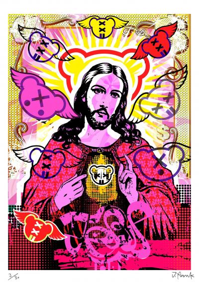 Jordan PANKOV - Jesus II - Sérigraphie signée et numérotée 2