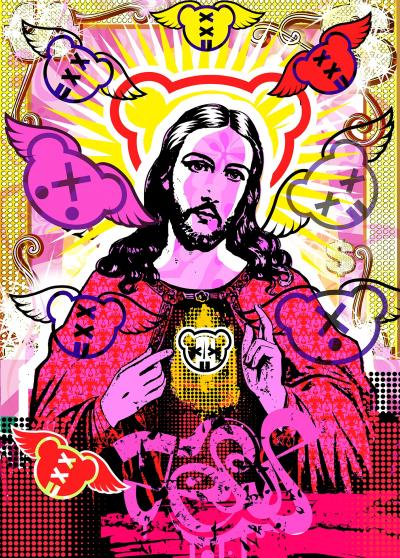 Jordan PANKOV - Jesus II - Sérigraphie signée et numérotée 2