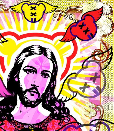 Jordan PANKOV - Jesus II - Sérigraphie signée et numérotée 2