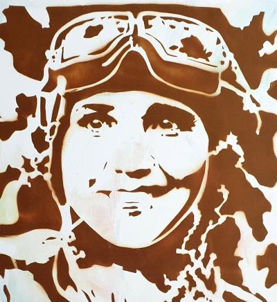 Jean Michel ZAZZI - Lidia, aviatrice - Russie - 1944, 2019 - Sérigraphie signée au crayon 2