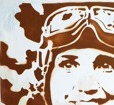 Jean Michel ZAZZI - Lidia, aviatrice - Russie - 1944, 2019 - Sérigraphie signée au crayon 2