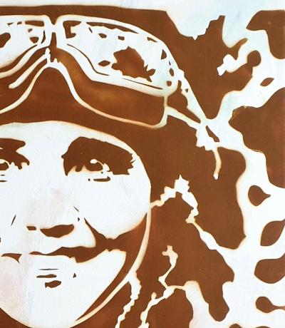 Jean Michel ZAZZI - Lidia, aviatrice - Russie - 1944, 2019 - Sérigraphie signée au crayon 2