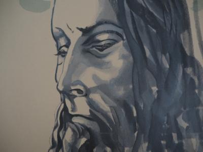 Tsuguharu FOUJITA - Le Christ, 1966 - Gravure signée dans la planche 2