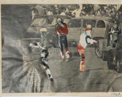 Jean-Pierre LE BOULCH  - Femme mécanique n°1, 1968 - Collage 2