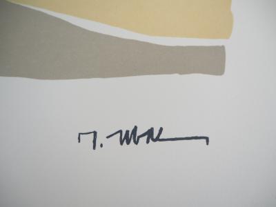 Raoul UBAC : Composition en beige - Lithographie signée 2