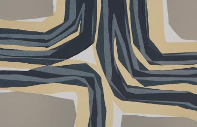 Raoul UBAC : Composition en beige - Lithographie signée 2