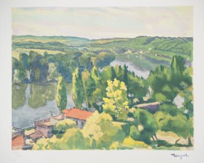 Albert MARQUET : La Frette sur Seine - Lithographie originale signée 2
