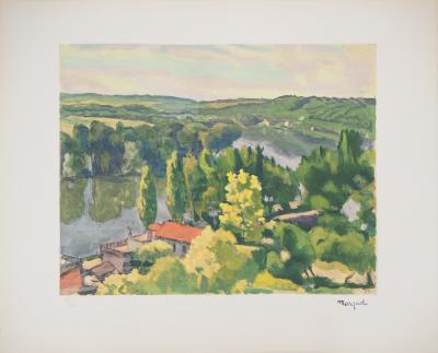 Albert MARQUET : La Frette sur Seine - Lithographie originale signée 2