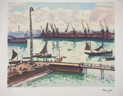 Albert MARQUET : Normandie, le Havre - Lithographie signée 2