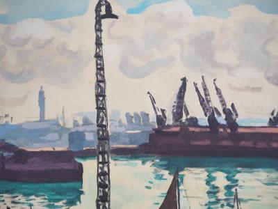 Albert MARQUET : Normandie, le Havre - Lithographie signée 2