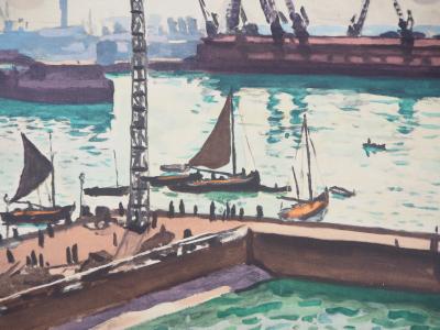 Albert MARQUET : Normandie, le Havre - Lithographie signée 2