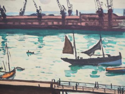 Albert MARQUET : Normandie, le Havre - Lithographie signée 2