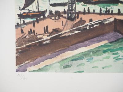 Albert MARQUET : Normandie, le Havre - Lithographie signée 2