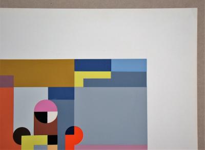 Walter DEXEL - Bateau à vapeur, 1969 - Sérigraphie originale signée au crayon 2