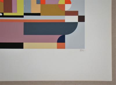 Walter DEXEL - Bateau à vapeur, 1969 - Sérigraphie originale signée au crayon 2
