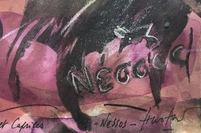 HASTAIRE - Nessos II, 1993 - Technique mixte signée 2