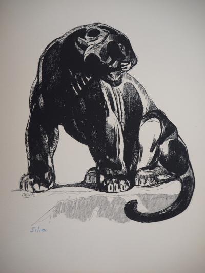 Paul JOUVE - Panthère sauvage, 1947 - Lithographie originale signée 2