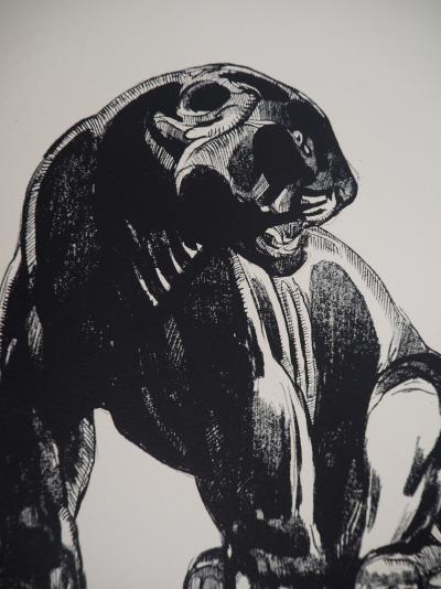 Paul JOUVE - Panthère sauvage, 1947 - Lithographie originale signée 2