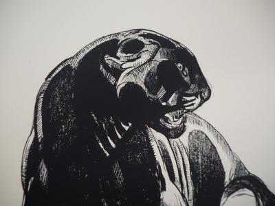 Paul JOUVE - Panthère sauvage, 1947 - Lithographie originale signée 2
