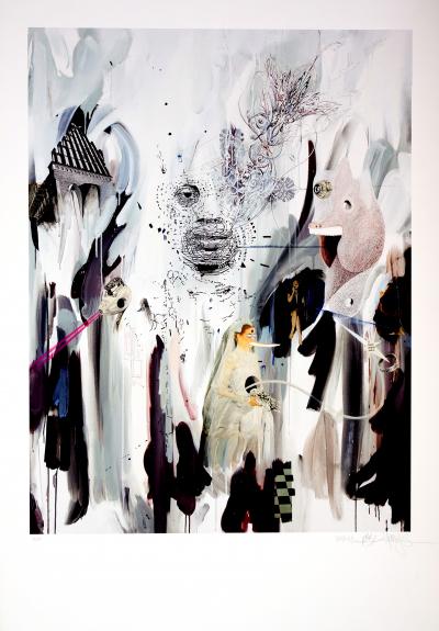 Stephane Carricondo Ned Jerk 45 Alchimie 15 Lithografie Mit Bleistift Signiert Street Art Und Graffiti Plazzart