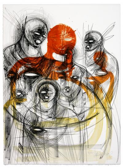 Stéphane CARRICONDO - Rencontre, 2015 - Lithographie originale signée au crayon 2