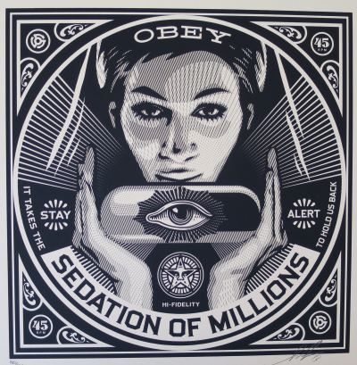 Shepard FAIREY (Obey) - Sedation Of Millions, 2013 - Sérigraphie signée et numérotée 2