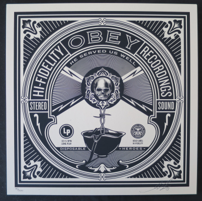 Shepard FAIREY (Obey) - Disposable Heroes, 2013 - Sérigraphie signée et numérotée 2