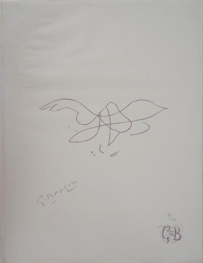 Georges BRAUQUE - L’envol, 1955 - Lithographie originale signée au crayon 2