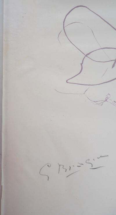 Georges BRAQUE - Fleur abstraite, 1955 - Lithographie originale signée au crayon 2