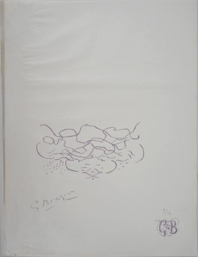 Georges BRAQUE - Vagues - Lithographie originale signée 2