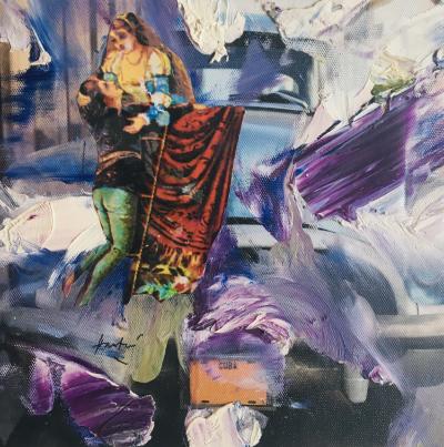 HASTAIRE - Roméo et Juliette VI, 2009 - Technique mixte sur toile signée 2