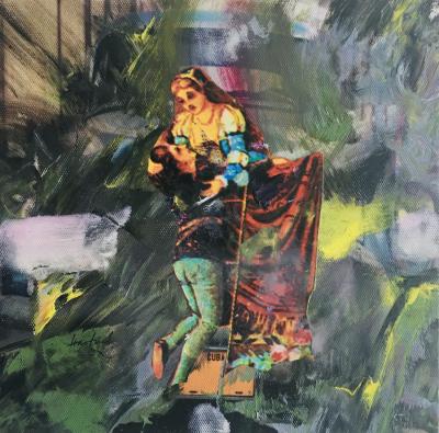 HASTAIRE - Roméo et Juliette XV, 2009 - Technique mixte sur toile signée 2