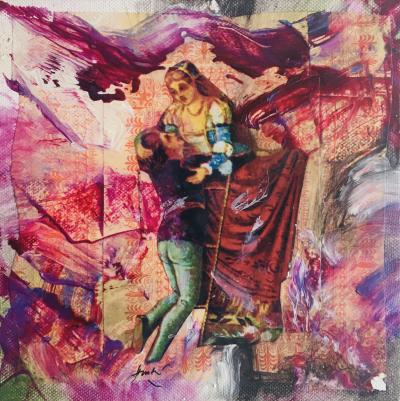 HASTAIRE - Roméo et Juliette XVIII, 2009 - Technique mixte sur toile signée 2