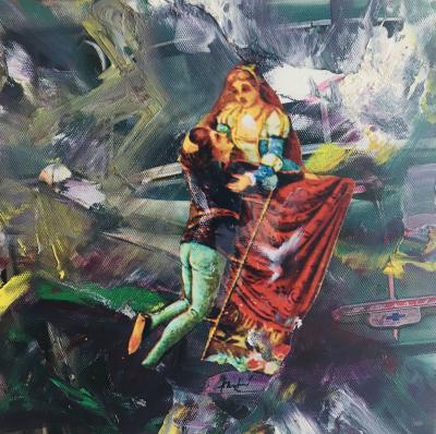 HASTAIRE - Roméo et Juliette XXIII, 2009 - Technique mixte sur toile signée 2