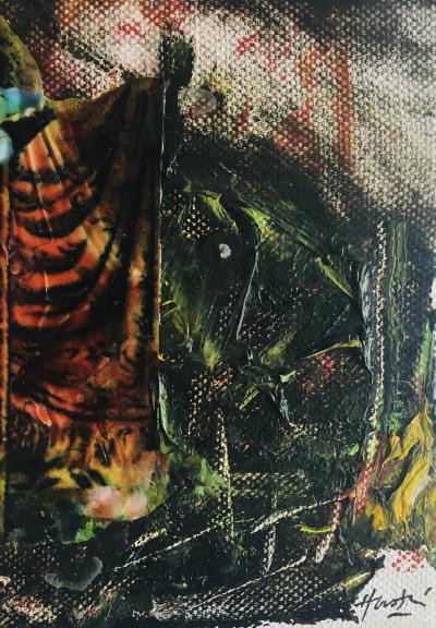 HASTAIRE - Romeo and Juliet XI, 2009 - Mixed media on canvas signed 2