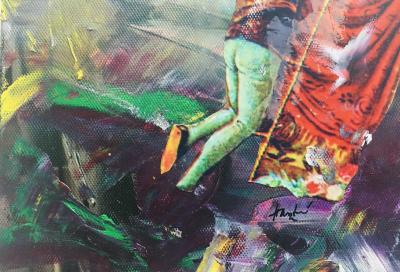 HASTAIRE - Roméo et Juliette XXIII, 2009 - Technique mixte sur toile signée 2