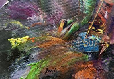 HASTAIRE - Roméo et Juliette V, 2009 -Technique mixte originale sur toile signée 2