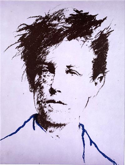 Ernest PIGNON-ERNEST - Rimbaud - Lithographie signée au crayon 2