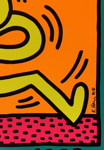 Keith HARING - Swing (Vert - Montreux), 1983 -  Sérigraphie signée 2