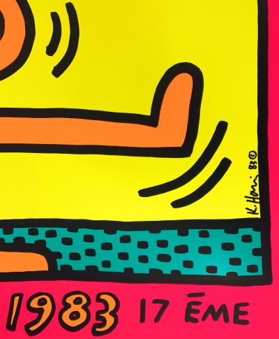 Keith HARING - Swing (Rose - Montreux), 1983 - Sérigraphie signée 2