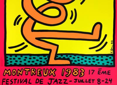 Keith HARING - Swing (Rose - Montreux), 1983 - Sérigraphie signée 2