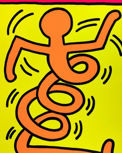 Keith HARING - Swing (Rose - Montreux), 1983 - Sérigraphie signée 2