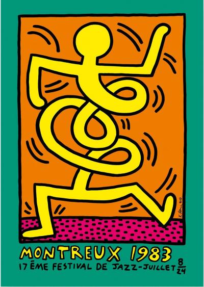 Keith HARING - Swing (Festival de Montreux) - Ensemble de 3 sérigraphies signées 2